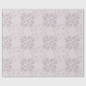 Retro Blumenmuster Geschenkpapier (Flach)