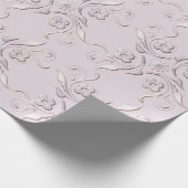 Retro Blumenmuster Geschenkpapier (Ecke)