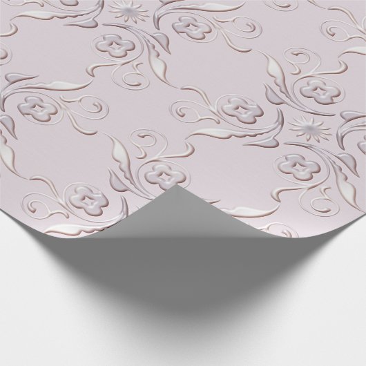 Retro Blumenmuster Geschenkpapier (Ecke)