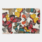 Retro Blumenmuster Geschirrtuch (Horizontal)