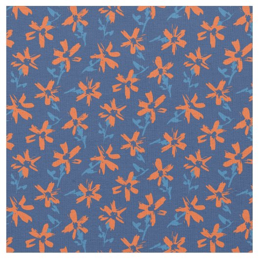 Retro Blumenmuster im boho Stil. Abstrakt Daisy Stoff (Nahaufnahme)