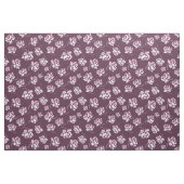 Retro-Blumenmuster in Burgunderrot. Stoff (Fat Quarter (45,7 x 55,9 cm))