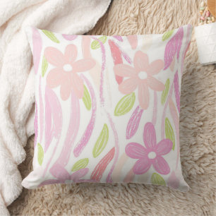Retro-Blumenmuster in Pastell (10) Kissen