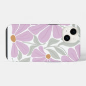 Retro-Blumenmuster  iPhone Hülle (Rückseite (Horizontal))