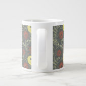 Retro-Blumenmuster Jumbo-Tasse (Rückseite)