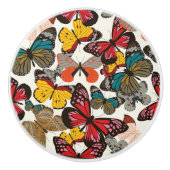 Retro Blumenmuster Keramikknauf (Vorderseite)