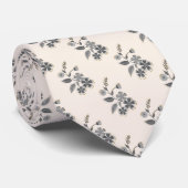 Retro-Blumenmuster Krawatte (Gerollt)