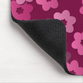 Retro-Blumenmuster-Mauspad Mousepad (Ecke)