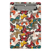 Retro Blumenmuster Mini Klemmbrett (Vorderseite)