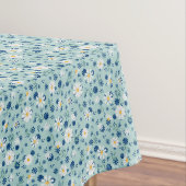 Retro-Blumenmuster mit Gänseblüten. Tischdecke (Beispiel)