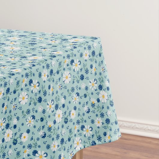 Retro-Blumenmuster mit Gänseblüten. Tischdecke (Beispiel)