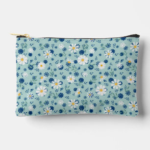 Retro-Blumenmuster mit Gänseblüten. Zubehörtasche