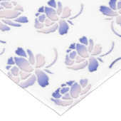 Retro Blumenmuster mit Rosen Tischdecke (Schrägansicht)