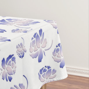Retro Blumenmuster mit Rosen Tischdecke