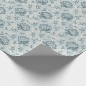 Retro-Blumenmuster mit Viburnum-Blume Geschenkpapier (Ecke)