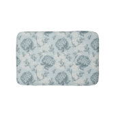 Retro Blumenmuster mit Viburnum-Blumen Badematte (Vorderseite)