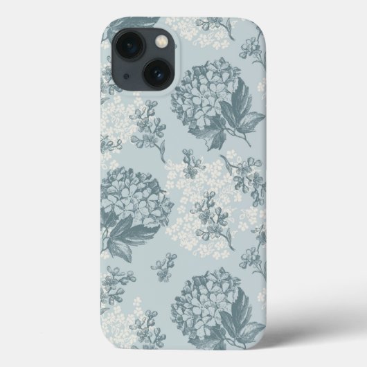 Retro Blumenmuster mit Viburnum-Blumen Case-Mate iPhone Hülle (Rückseite)
