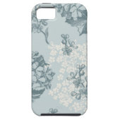 Retro Blumenmuster mit Viburnum-Blumen Case-Mate iPhone Hülle (Rückseite)