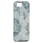 Retro Blumenmuster mit Viburnum-Blumen Case-Mate iPhone Hülle (Rückseite/rechts)