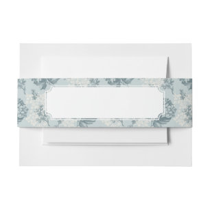 Retro Blumenmuster mit Viburnum-Blumen Einladungsbanderole