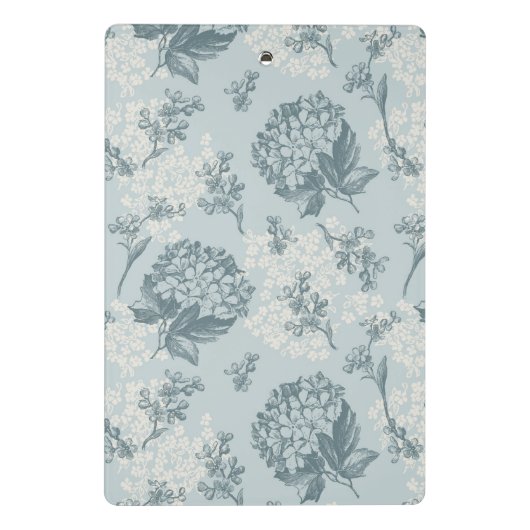 Retro Blumenmuster mit Viburnum-Blumen Mini Klemmbrett (Rückseite)