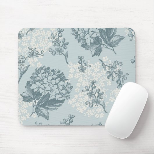Retro Blumenmuster mit Viburnum-Blumen Mousepad (Mit Mouse)