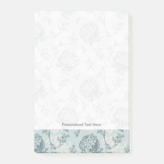 Retro Blumenmuster mit Viburnum-Blumen Post-it Klebezettel (Vorderseite)