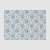 Retro Blumenmuster mit Viburnum-Blumen Seidenpapier (Vorderseite)