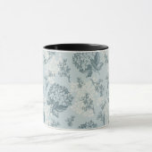 Retro Blumenmuster mit Viburnum-Blumen Tasse (Zentrum)