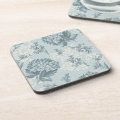 Retro Blumenmuster mit Viburnum-Blumen Untersetzer (Linke Seite)