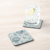 Retro Blumenmuster mit Viburnum-Blumen Untersetzer (Rechte Seite)