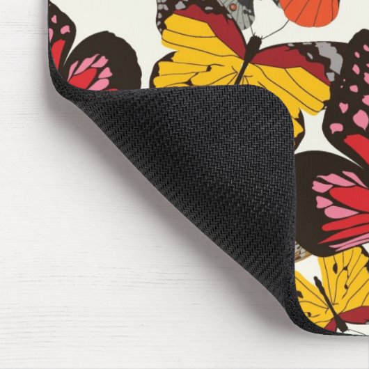 Retro Blumenmuster Mousepad (Ecke)