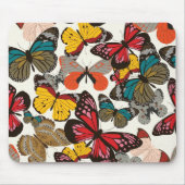 Retro Blumenmuster Mousepad (Vorne)