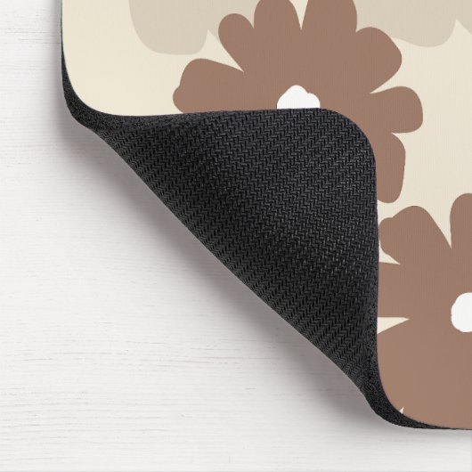 Retro-Blumenmuster Mousepad (Ecke)