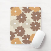 Retro-Blumenmuster Mousepad (Mit Mouse)