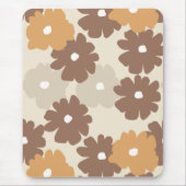 Retro-Blumenmuster Mousepad (Vorne)