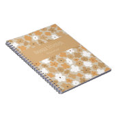 Retro-Blumenmuster-Notebook Notizblock (Rechte Seite)