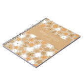 Retro-Blumenmuster-Notebook Notizblock (Linke Seite)