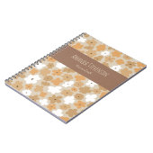 Retro-Blumenmuster-Notizbuch Notizblock (Linke Seite)