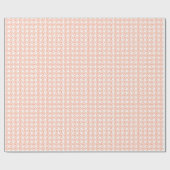 Retro-Blumenmuster Orange Daisy-Design Geschenkpapier (Flach)
