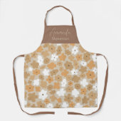 Retro-Blumenmuster Schürze (Vorderseite)