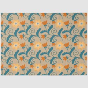 Retro-Blumenmuster-Seidenpapier Seidenpapier