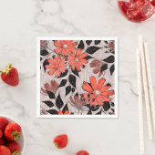 Retro Blumenmuster. Serviette (Beispiel)