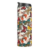 Retro Blumenmuster Thermosbecher (Nach rechts gedreht)