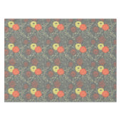 Retro Blumenmuster Tischdecke (Vorderseite (Horizontal))
