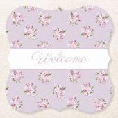 Retro Blumenmuster Untersetzer (Vorderseite)