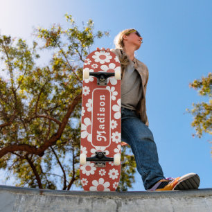 Retro-Blumenname Skateboard