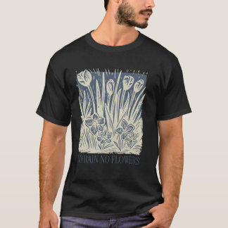 Retro-Blumenprint Damen-Frühlings-Oberteile Kein R T-Shirt