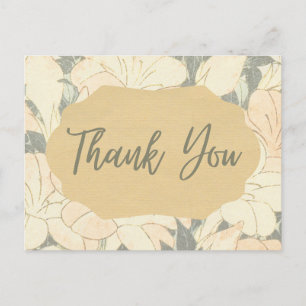 Retro-Blumenprint Postkarte