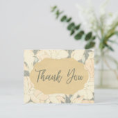 Retro-Blumenprint Postkarte (Stehend Vorderseite)